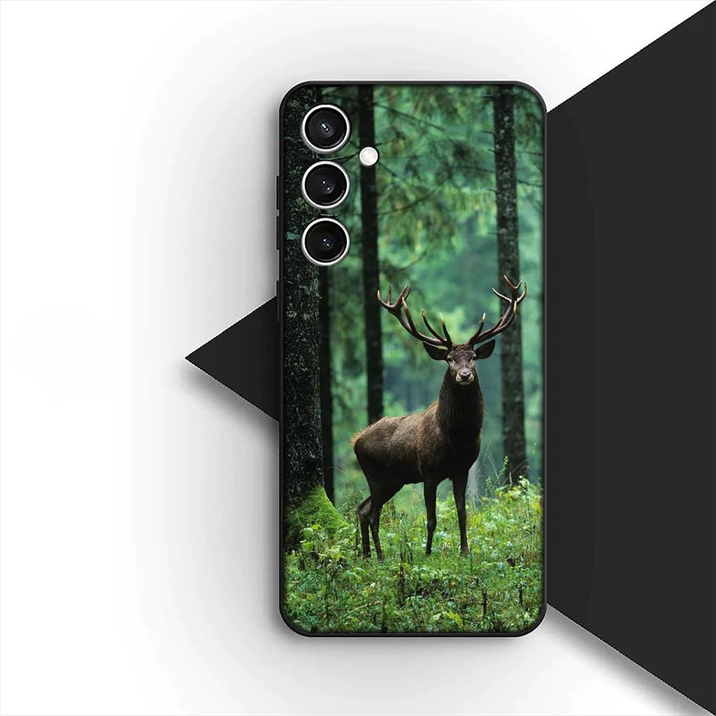 Cover for Samsung Galaxy S10 S8 S9 Plus A33 A34 A31 70 A71 A72 Note 20 9 8 S10E Casing Phone Case Forest Deer Hunting buck