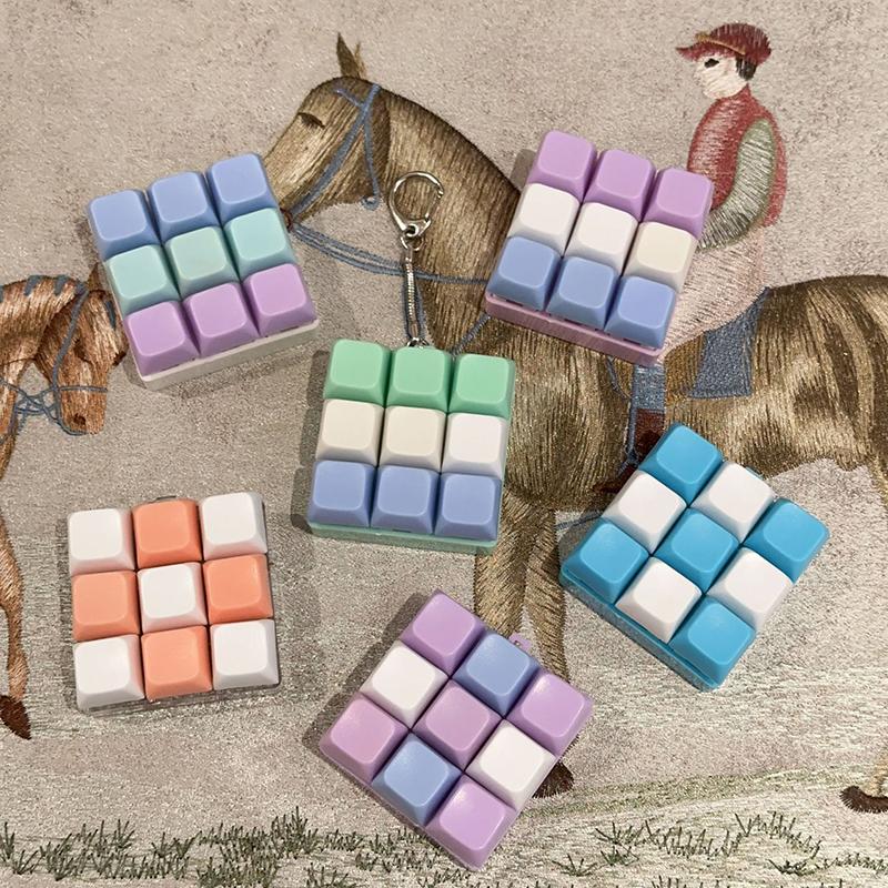 9 Klawiszy Mechaniczny Tester Osi Klawiatury Przycisk Keycap Brelok Brelok do Klawiatury Zabawka Nakładki na Klawisze Zabawka