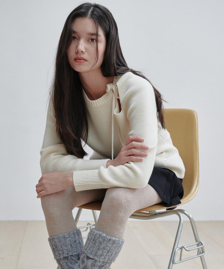 PLAC WOMEN Cutout Knit Ivory