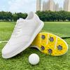 Scarpe da Golf da Uomo Professionali con Tacchetti Impermeabili Microfibra Anti-Collisione Punta Scarpe Sportive da Competizione Esterna Scarpe da Golf da Uomo
