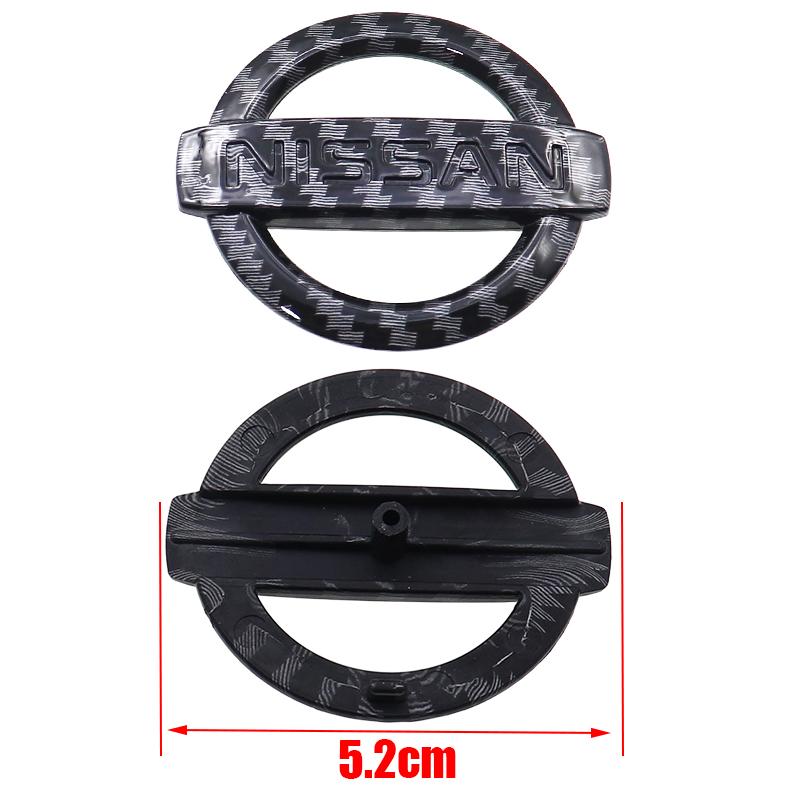 1pcs 3D 52mm 56mm Nissan Steer Wheel Emblem Sticker Car Steering Wheel Sticker Car Interior Emblem Car Accessories