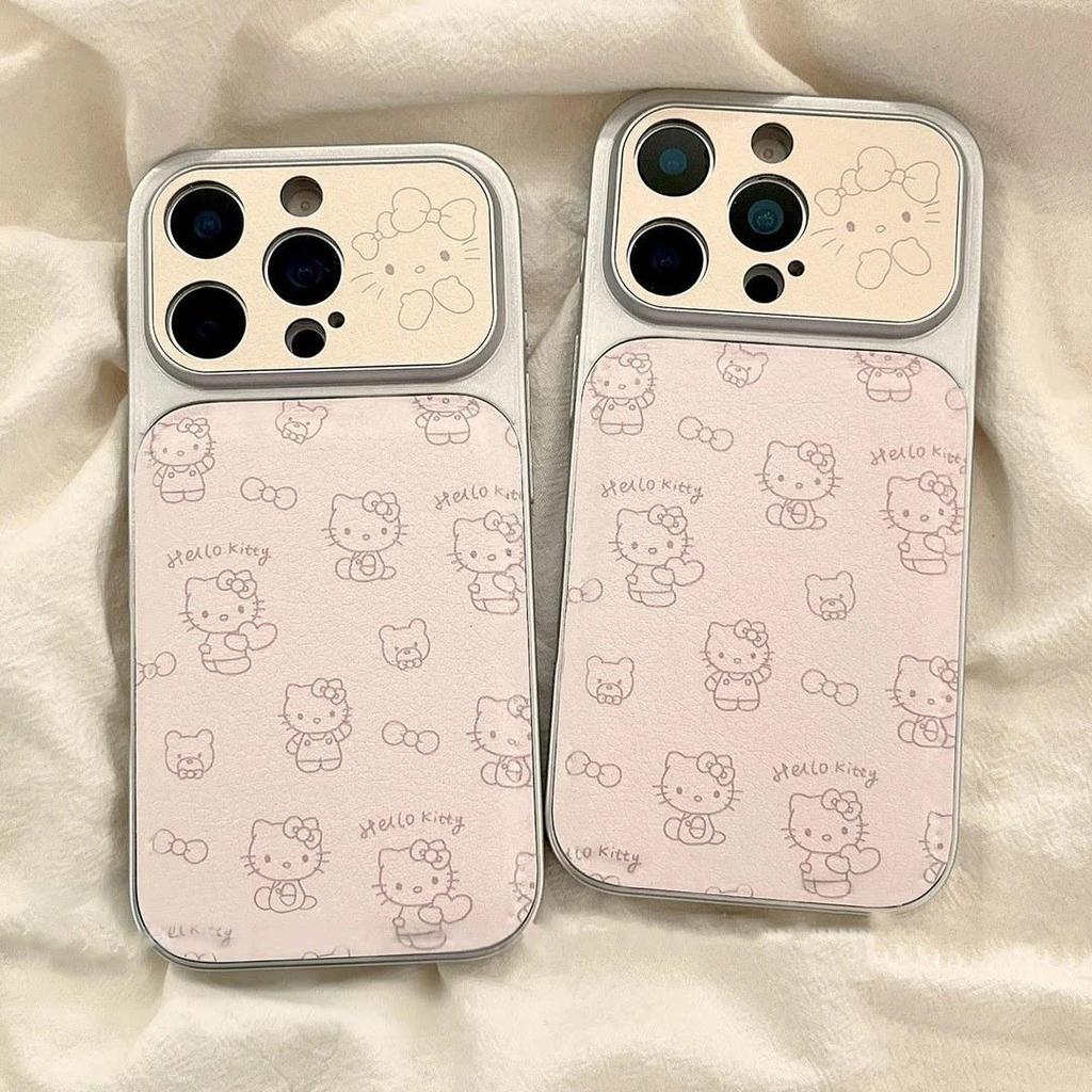 Little Bear Kitty Anti-Fall Phone Case for Apple 17ProMax, 16Pro, 15ProMax, and 14Pro.