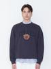 OURPLACE Israel Flower Sweatshirt Dark Gray (Op23Mr07U_150)