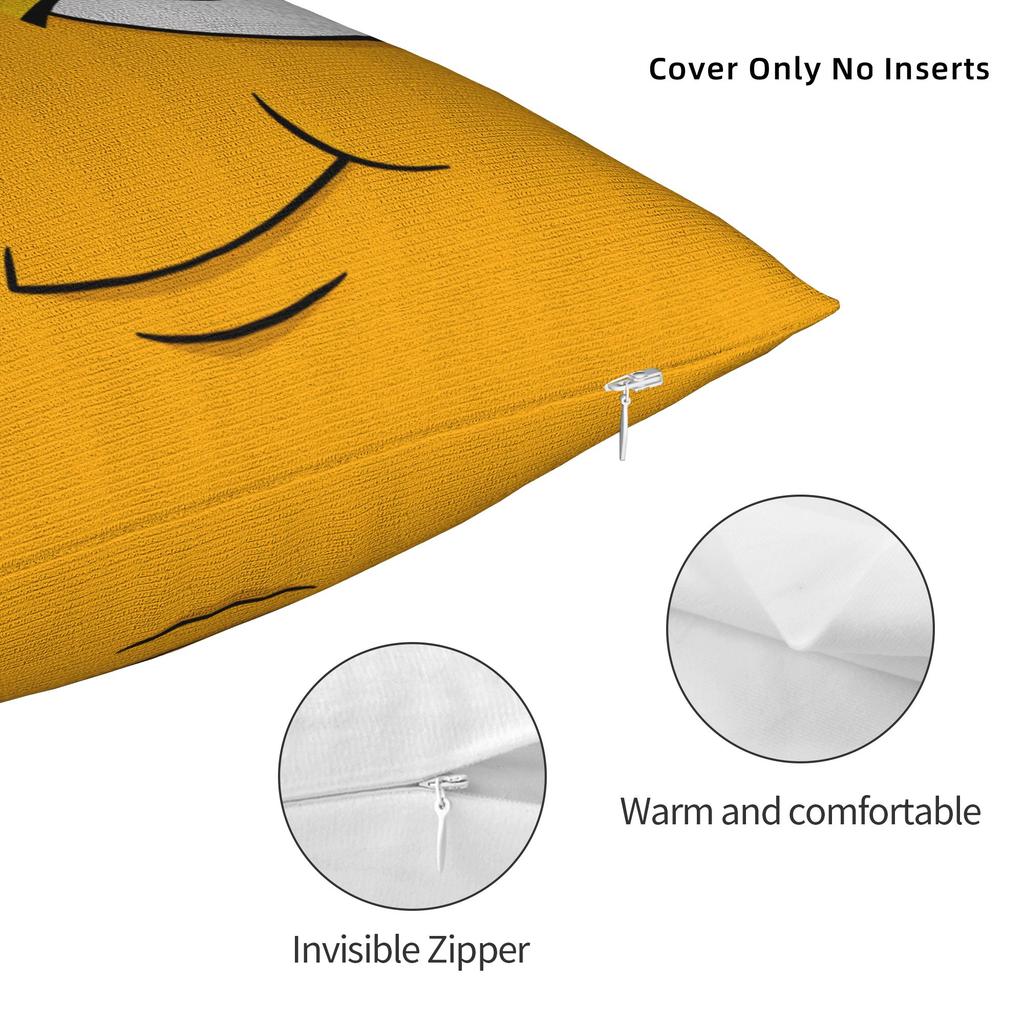 Cartoon Face Meme With Eyes And Eyebrows Pillow Case Retro Trendy Pillow Cover Design Pillowcases For Living Room Chair