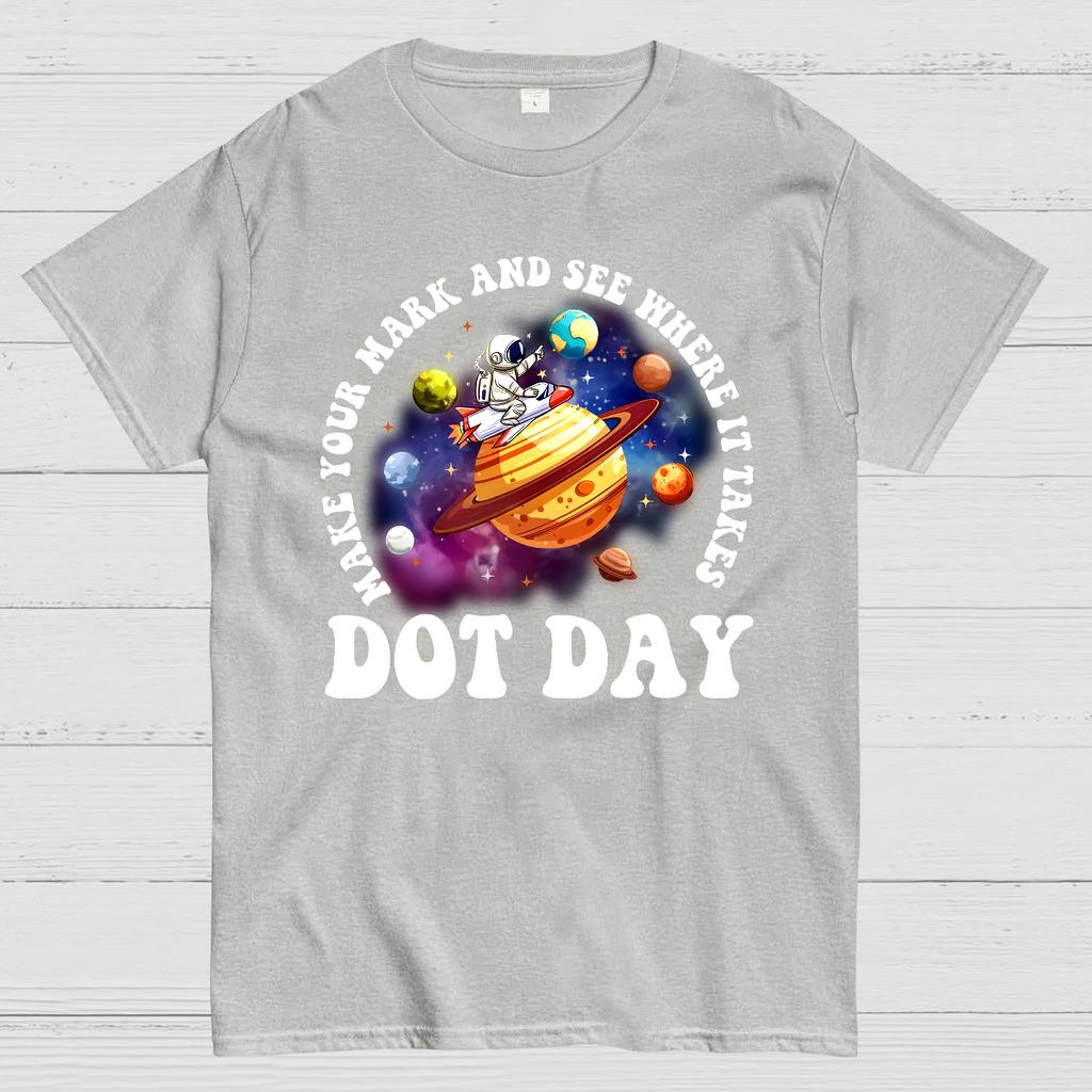 Happy International Dot Day Cotton Summer Casual Cool Loose T-Shirt