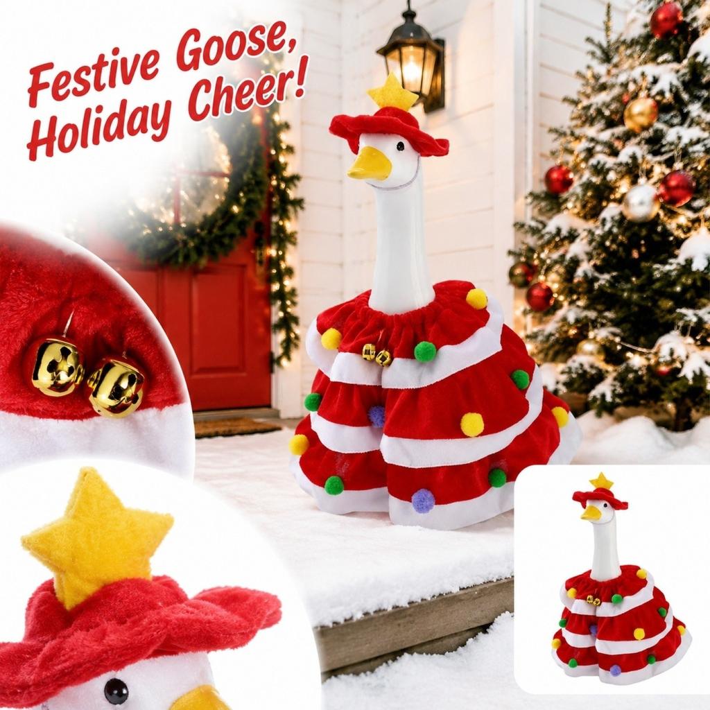 Christmas Yard Decoration Outfit with Hat and Cape