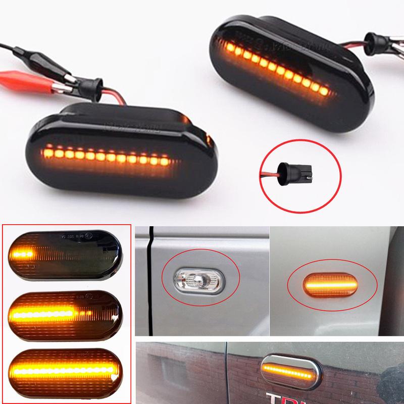 Dynamic LED Side Marker Turn Signal Light Indicator Lamp For SEAT Leon 1M Ibiza 6L Toledo Cordoba Skoda Octavia VW Golf 3