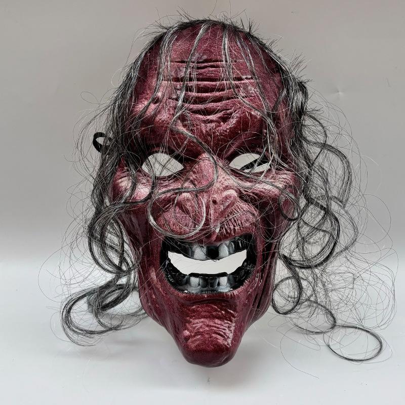 Halloween Witch Face Mask Scream Terror Sorceress Face Headcovers Horror Party Halloween Cosplay Props