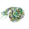 1String, Colourful Reiki Healing Gemstone Beads, 6-8mm Oval Energy Natural Stone Loose Spacer Beads for Jewelry Making DIY Christmas Gift Beading 38cm