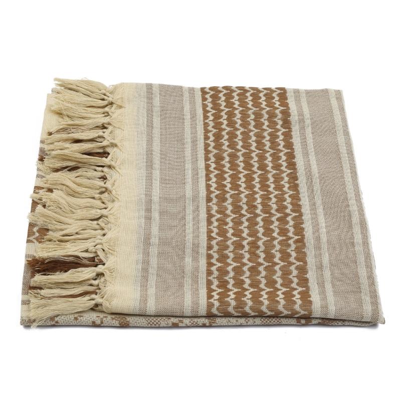 Arab Keffiyeh Scarf Wrap Arab Turban Cover Headscarf Men Turban Head Wrap Military Shemagh Desert Scarf Muslim Hijab