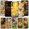 Honeybee Flower Pattern Phone Case Cover for Samsung Galaxy S26 S25 S24 S23 S22 S20 S21 FE Ultra S25 Edge Plus 5G Soft TPU Shell