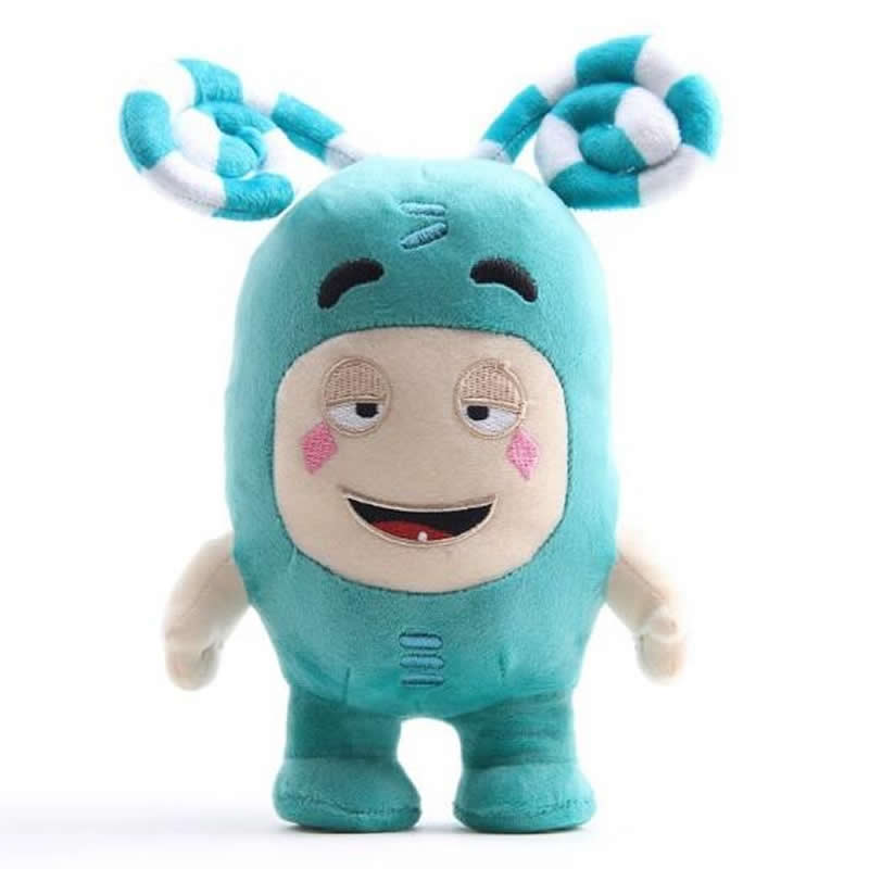 

18cm Cartoon Oddbods Anime Plush Toy Treasure of Soldiers Monster Soft Stuffed Toy Fuse Bubbles Zeke Jeff Doll for Kids Gift 18cm зелёный