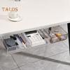1 Set Under Desk Storage Box Pull-out Storage Transparent Practical Self-Adhesive Under Desk Drawer Home Use