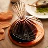 Creative Spinning Tumbler Style Red Wine Decanter  33.8(fl.oz) - Hand Blown Lead-free Crystal Glass Red Wine Carafe Wine Gift