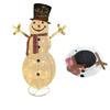 Solar Christmas Snowman and Santa String Lights for Courtyard, Villa, Garden, and Mall Holiday Decor.