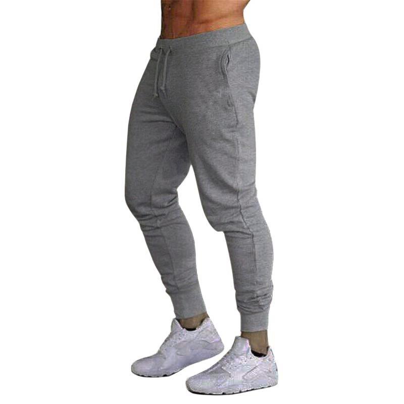 

Men s Slim Casual Ankle Sports Pants S серый