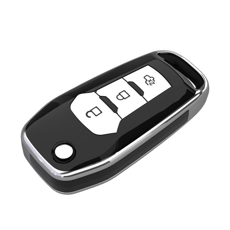 Hight Quality PC+TPU Key Case Protective Shell Cover for Ford F-150 Eage C-MAX Mondeo Ecosport Expedition Focus Fiesta Car Key H
