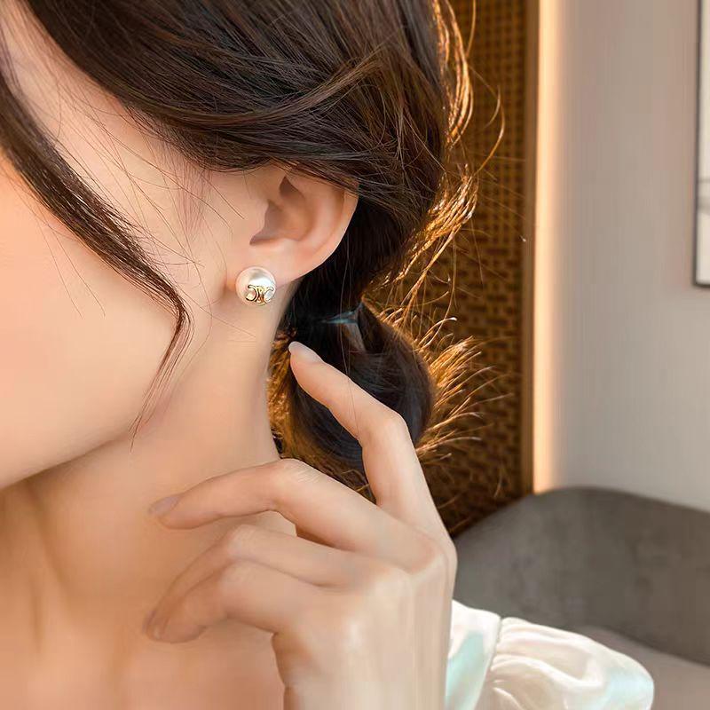 Arc de Triomphe Perlenohrstecker - Einzigartiges Französisches Luxusdesign