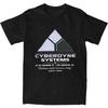 Herren Cyberdyne Systems Logo T-Shirt Terminator-inspiriertes Slogan-Design 100% Baumwolle Y2K Retro-Futuristisch Lässig Streetwear