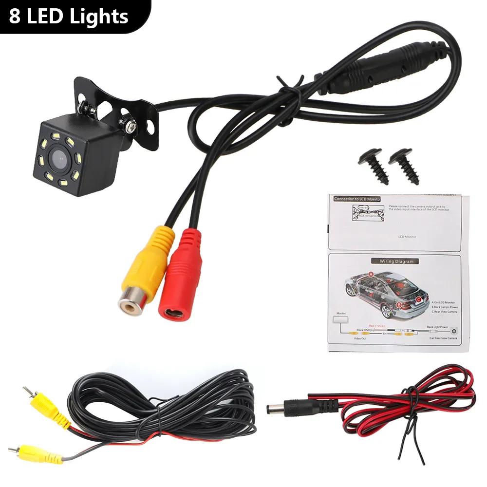 DC 12V Car Rear View Camera Lens Fisheye 170°Wide Angle LED Night Vision Backup Parking Reverse Cameras