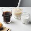 2pcs Creative Coffee Mug Trendy Thickened Glass Latte Mocha Mugs Vintage Cold Brew Coffee Cup Classical Whiskey Glass Drinkware