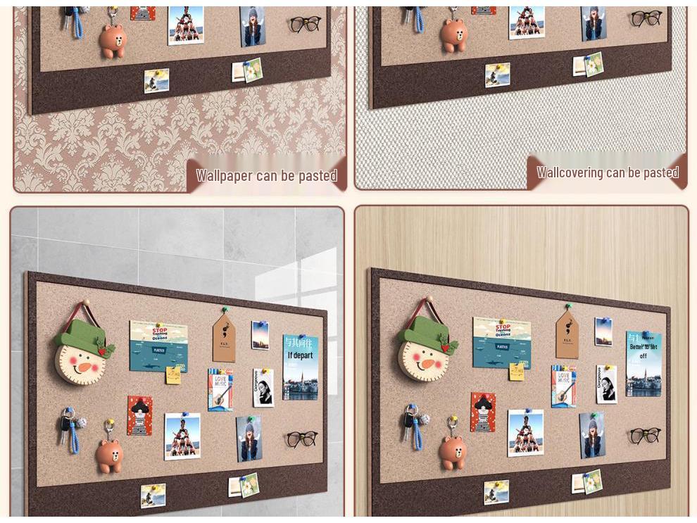 Creative Wool Felt Photo Wall Stickers - No Punch Cork Wall Decoration