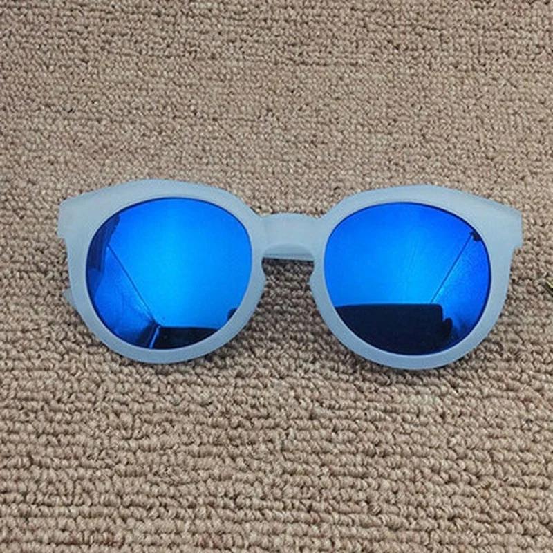 The New Fashion Colorful Reflective Anti UV Sunglasses for Children Sunglasses Women Blue Light Blocking Glasses