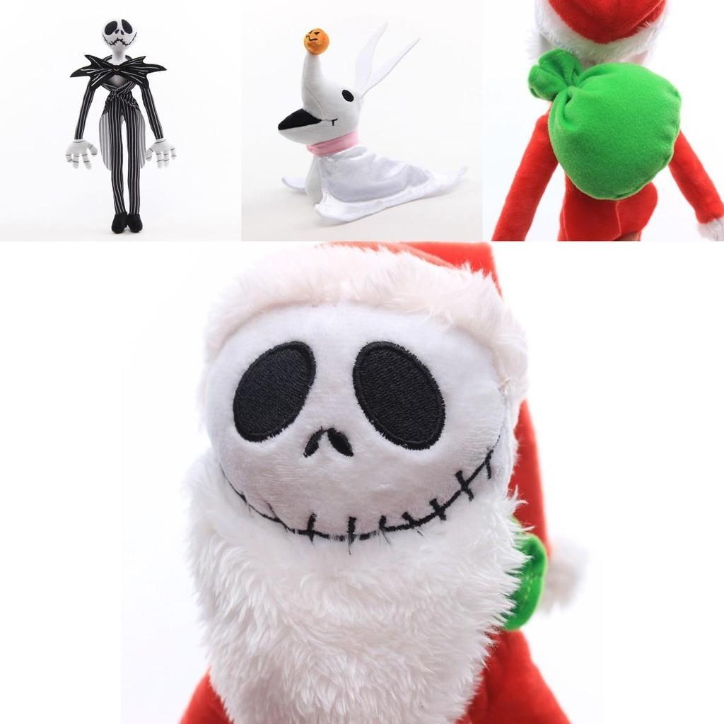 Collectible Nightmare Before Christmas Santa Jack And Zero Plush Toys For Kids