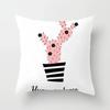 Office Chair Cushion Cover Creative Cartoon Cactus Print Pillow Cover Fashionable Luxury Home Decoration