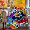 Color Volleyball Customize Your Name Outdoor Blanket Suitable For All Seasons Comfortable And Warm Soft Blanket Suitable For Travel Gifts For