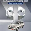 Car Upgrade ABS Chrome Plastic Accessories Plated Front Fog Lamp Cover Trim Paste Style For Toyota INNOVA 2012 2013 2014 2015