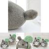 Japanese Anime Totoro With Lotus Leaf Plush Toy Super Soft Short Plush Pp Cotton Filling
