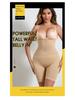 High Waist Seamless Tummy Control Pants with Adjustable Row Button - Plus Size Postpartum Body Shaper & Hip Lift