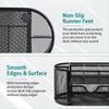 Supplies With Drawer 9-Grid Storage Desk Organizer Metal Mesh Stationery Container Pen Holder