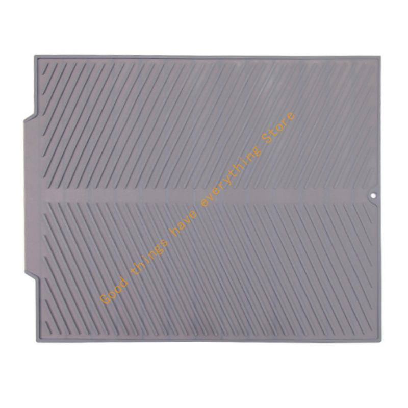 55KF Heat Resistant Silicone Sink Mat for Draining Fruits and Vegetables Drying Pad