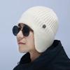 OEM wool hat Men's ear protection hat Fleece thickened outdoor warm anti-knitted hat