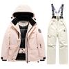 Winter Ski  Children's Ski Coat and Pants 2pieces Set Warm Waterproof Boys Girls Outdoor Skiing Snowboarding Winter Ski Kids