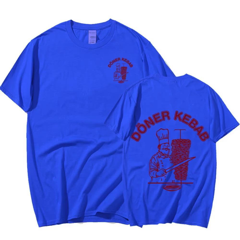Summer Sporty T-Shirts Doner Kebab Print Pure Female Clothing Short Sleeve Tops Funny Women T Shirt Vintage Unisex Top Tees