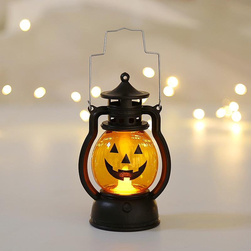 

Halloween LED Pumpkin Lantern: Handheld Horror Décor for Kids & Spooky Scenes