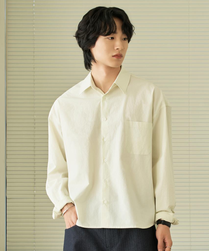 HYOJI 26 Ss Semi-Crop Bio-Washed Shirt (8 Colors)