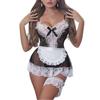 Heiße Sexy Dessous-Sets Französisches Dienstmädchen Kostüm Damen Spitze Unterwäsche Set Rollenspiel Cosplay Lolita Uniform Dienstmädchenkleid Erotische Kostüme