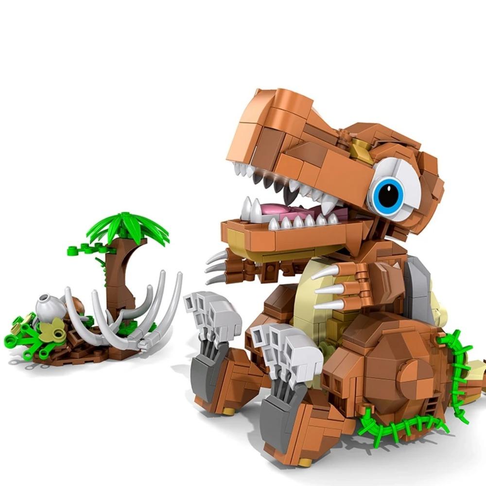 Buildmoc Jurassic Dinosaurs Park Triceratops Velociraptor Mosasaur Tyrannosaurus Rex Baby MOC Building Blocks Toys for Children