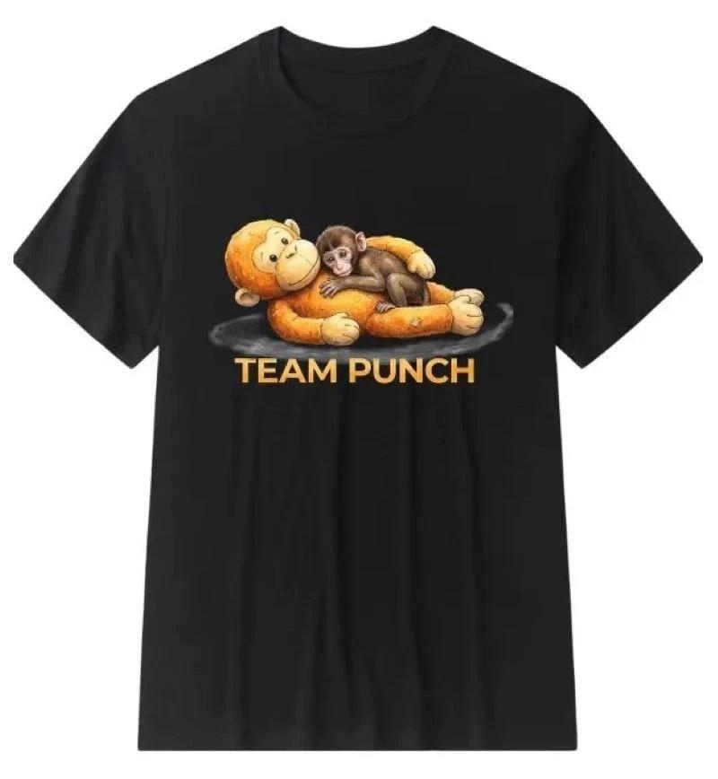 hot Cute Baby Monkey Punch Team Punch T-Shirt Unisex Cotton S