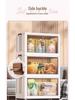 Mobile Storage Cabinet with Shelves - Kitchen, Bedroom, Living Room - No Installation Needed