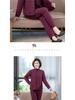 Women's Winter 3-Piece Set: Silk Cotton Coat & Outerwear for Middle-Aged