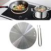 Heat Diffuser Stainless Steel Induction Adapter Plate with Removable Handle
