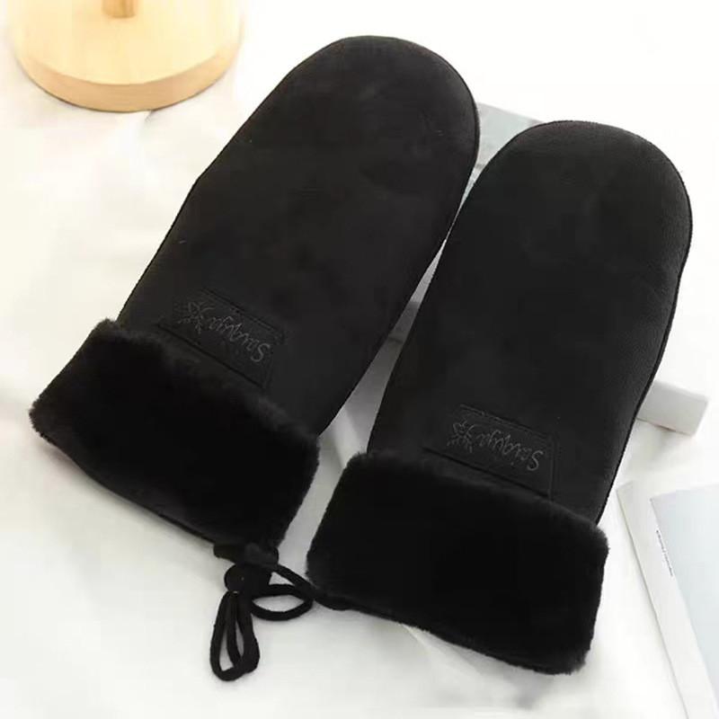 Sherpa Fleece Winter Gloves With Touchscreen Fingerless For Women Cold Weather