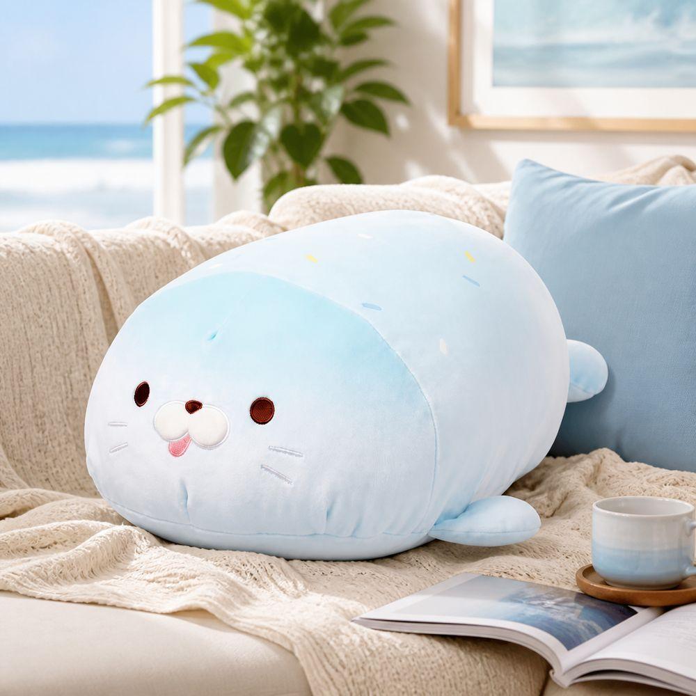 Soft Cuddle Seal Stuffed Animal Cute Seal Shape Ocean Animal Plush Gifts Seal Plush Toy Birthday