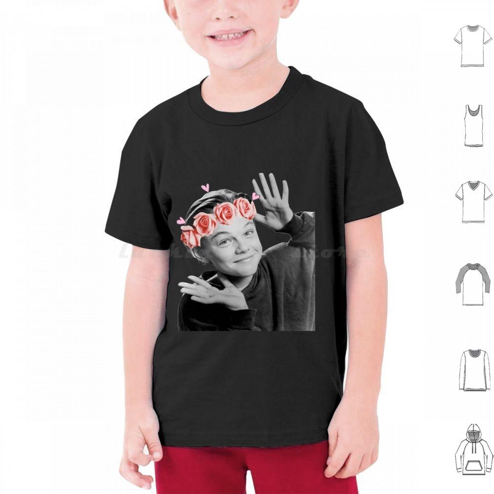 Young Leonardo Dicaprio Flower T Shirt Men Women Kids 6xl Leonardo Dicaprio Leonardo Leo Young Leo Titanic Dicaprio 90s Movies