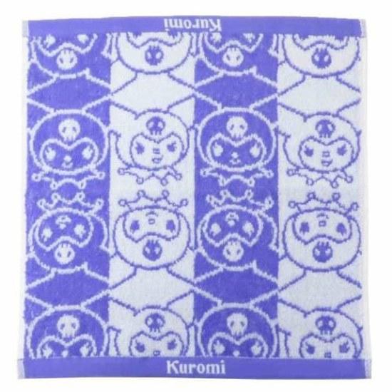 Hand towel Kuromi jacquard wash Kuromi-chan face Sanrio Marushin cute mail delivery available Marshmallow Pop